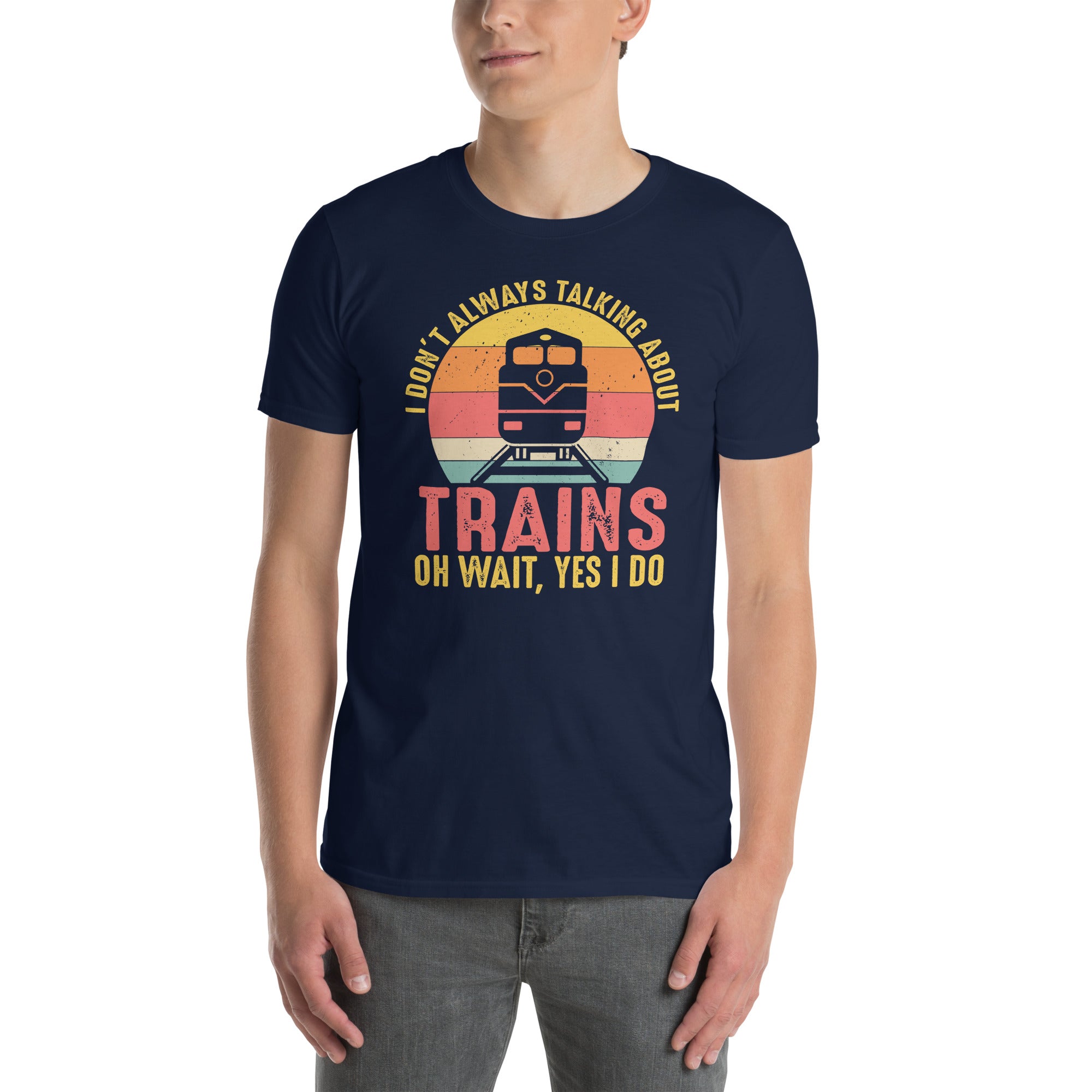 Funny Train T-Shirt Gift for Train Lovers & Engineers - Cuccico Design