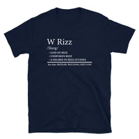 Funny W Rizz Meaning Definition T-Shirt - Cuccico Design