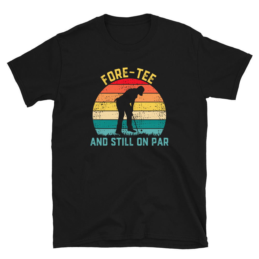 Funny 40th Birthday Golf Shirt | 'Fore-Tee' Golf Gift Tee - Cuccico Design