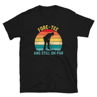 Funny 40th Birthday Golf Shirt | 'Fore-Tee' Golf Gift Tee - Cuccico Design