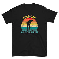 Funny 40th Birthday Golf Shirt | 'Fore-Tee' Golf Gift Tee - Cuccico Design