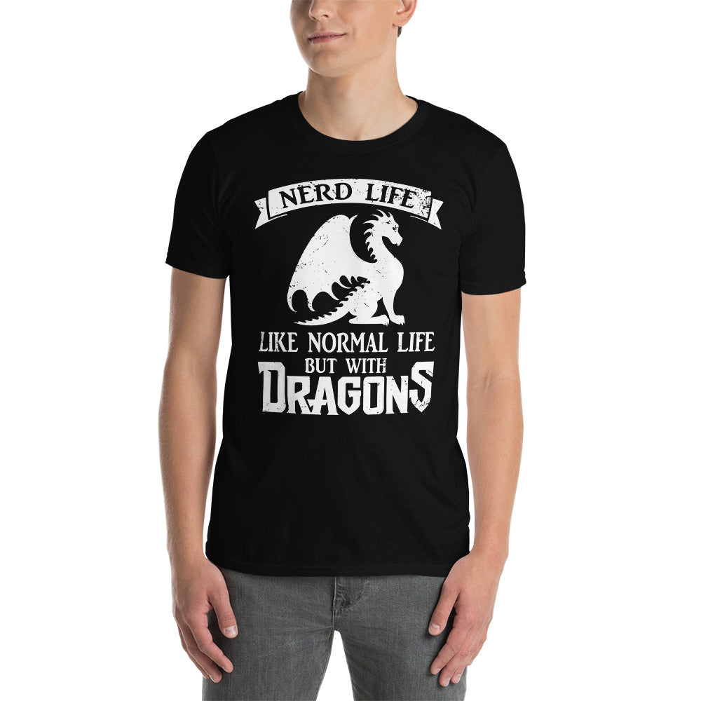 Funny Dragon T-Shirt: Normal Life But With Dragons - Cuccico Design