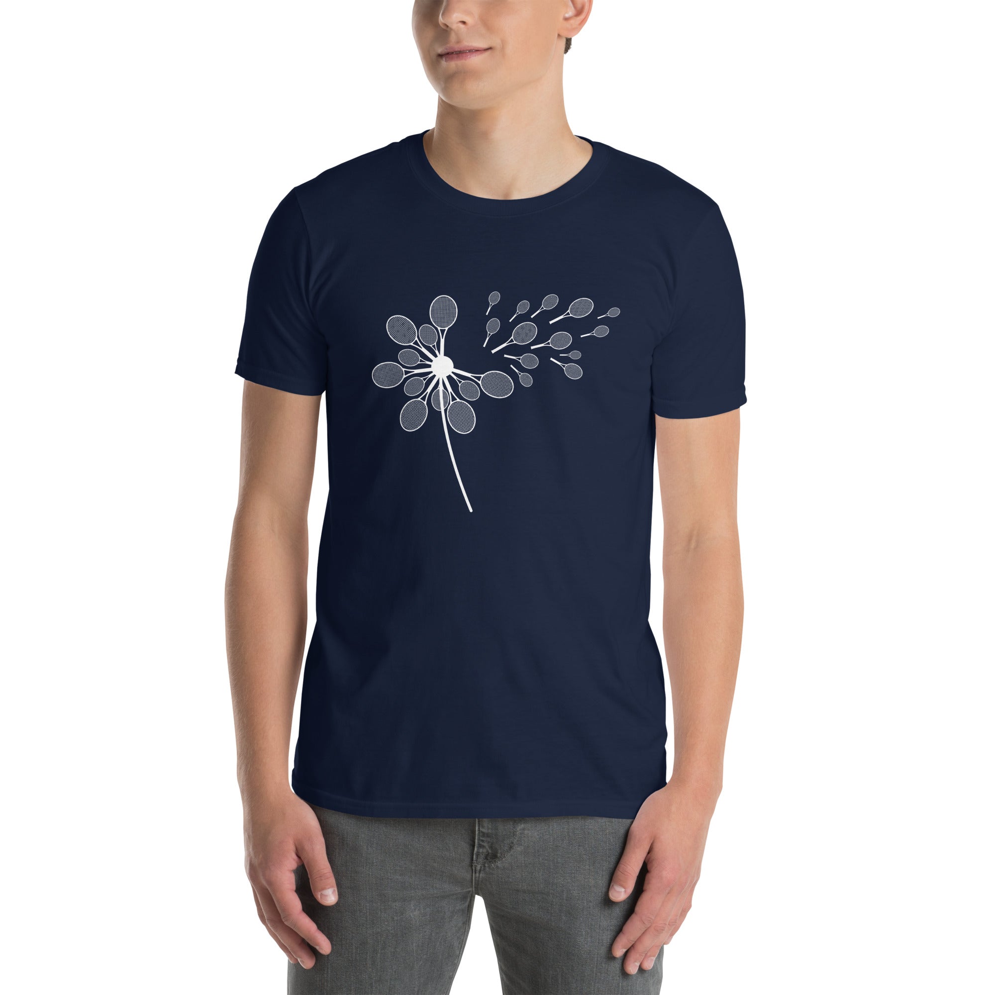 Dandelion Tennis Racket T-Shirt | Funny Tennis Gift - Cuccico Design