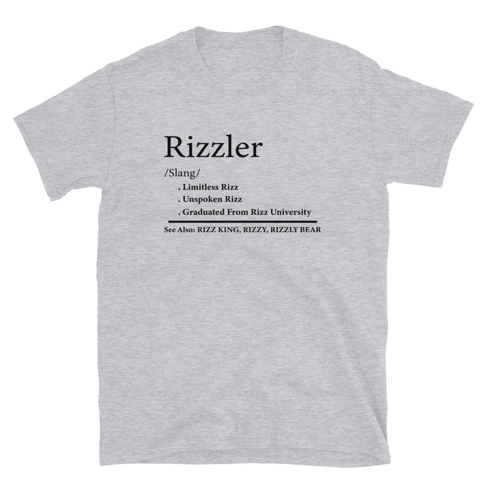 W Rizz The Rizzler T-Shirt - Funny Meme Quote Shirt - Cuccico Design