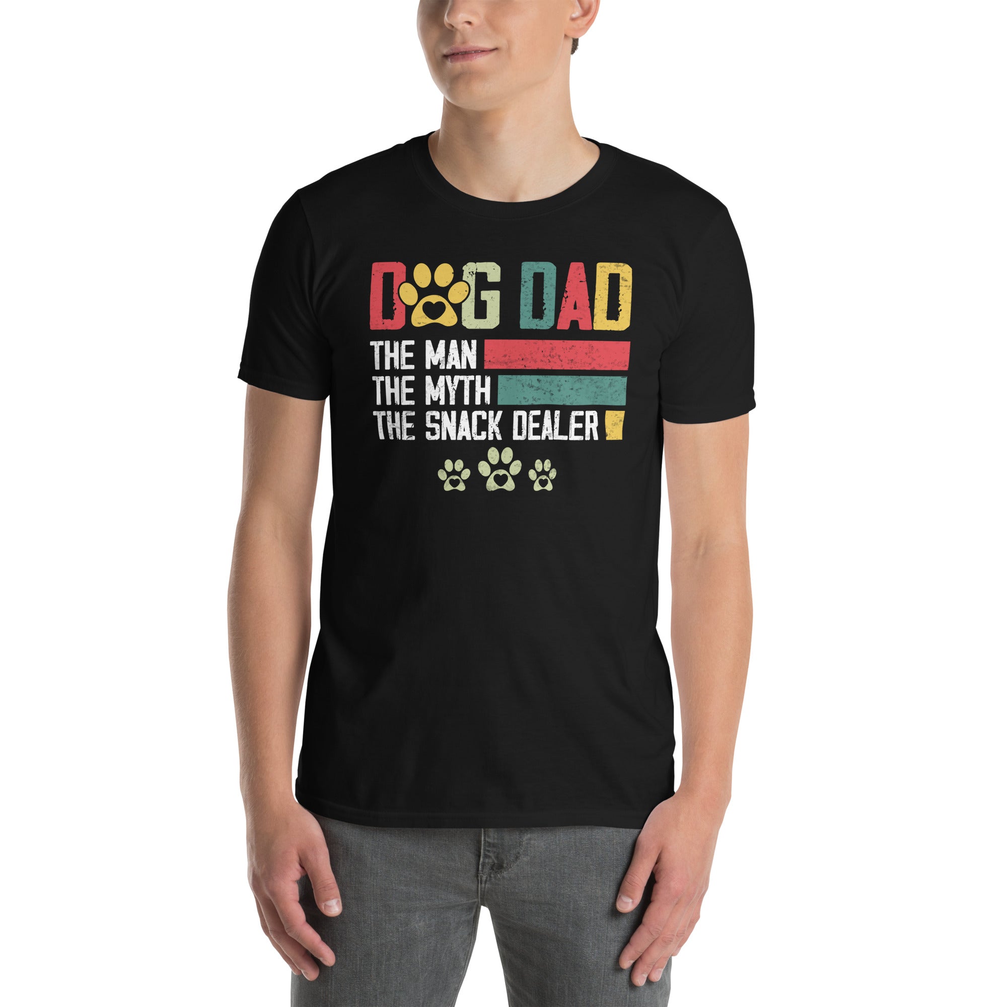 Dog Dad The Man The Myth Snack Dealer T-Shirt - Cuccico Design