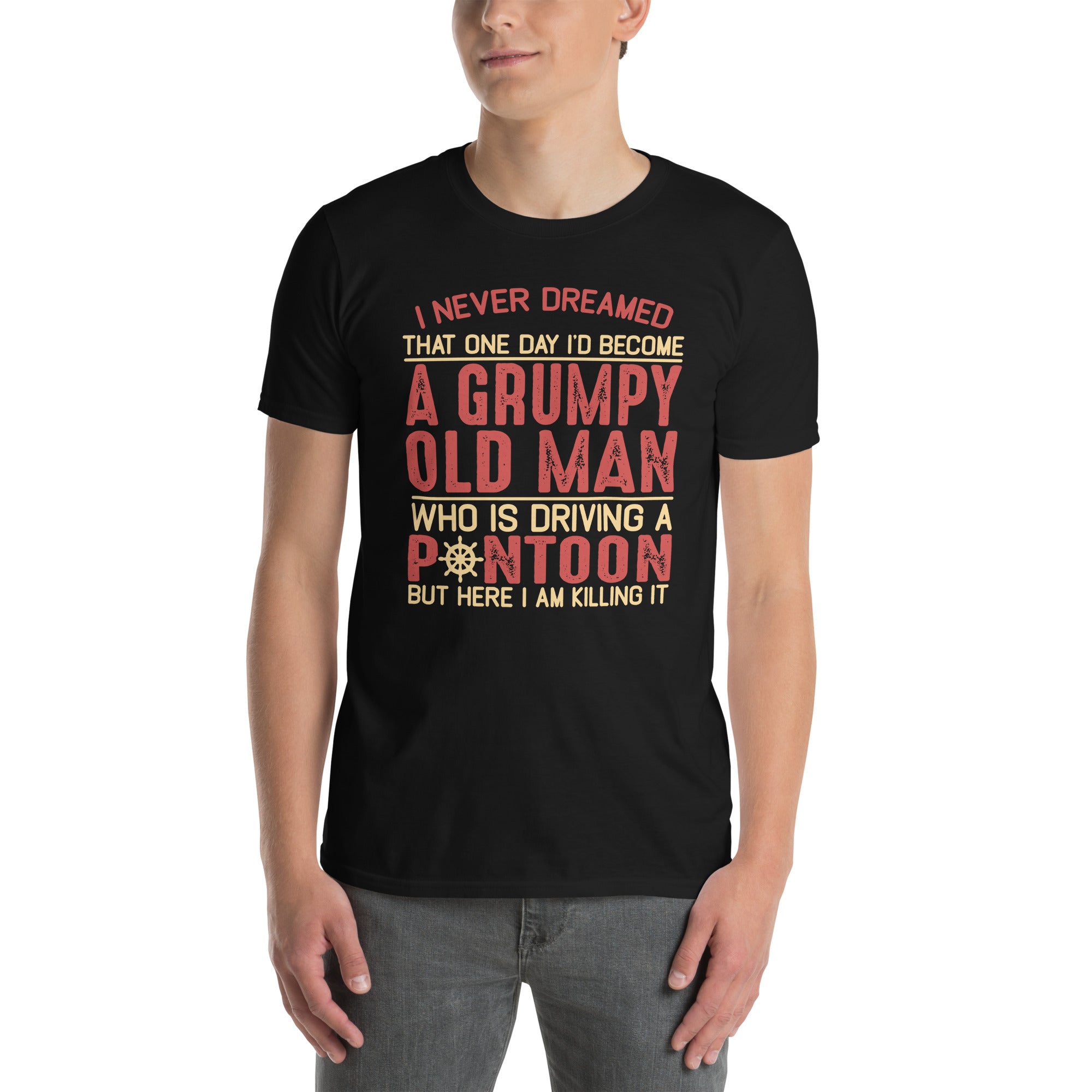 Grumpy Old Man Pontoon T-Shirt | Funny Boating Gift - Cuccico Design
