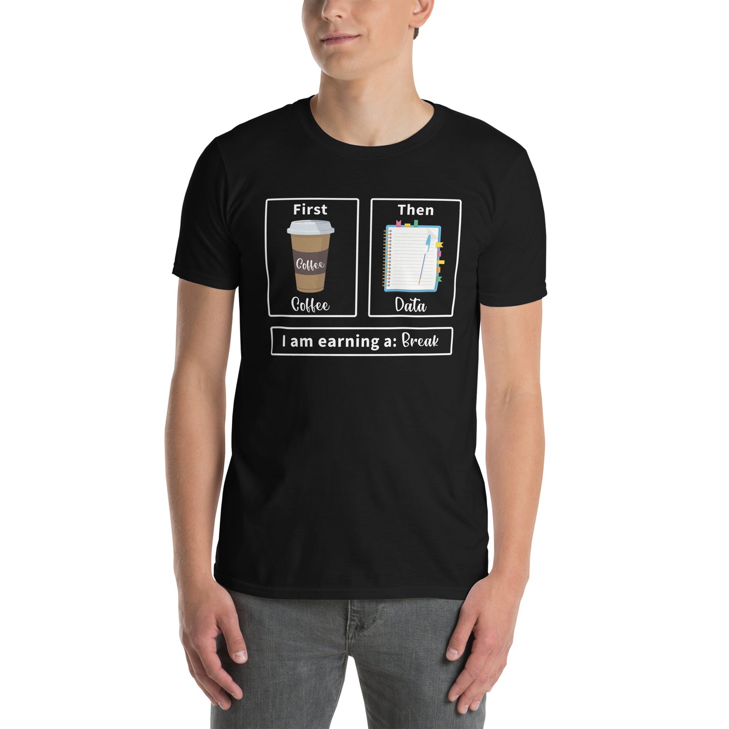 First Coffee Then Data Sped Teacher Shirt - Funny Gift - Cuccico Design