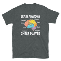 Funny Chess T-Shirt | Brain Anatomy Design | Gift for Players - Cuccico Design