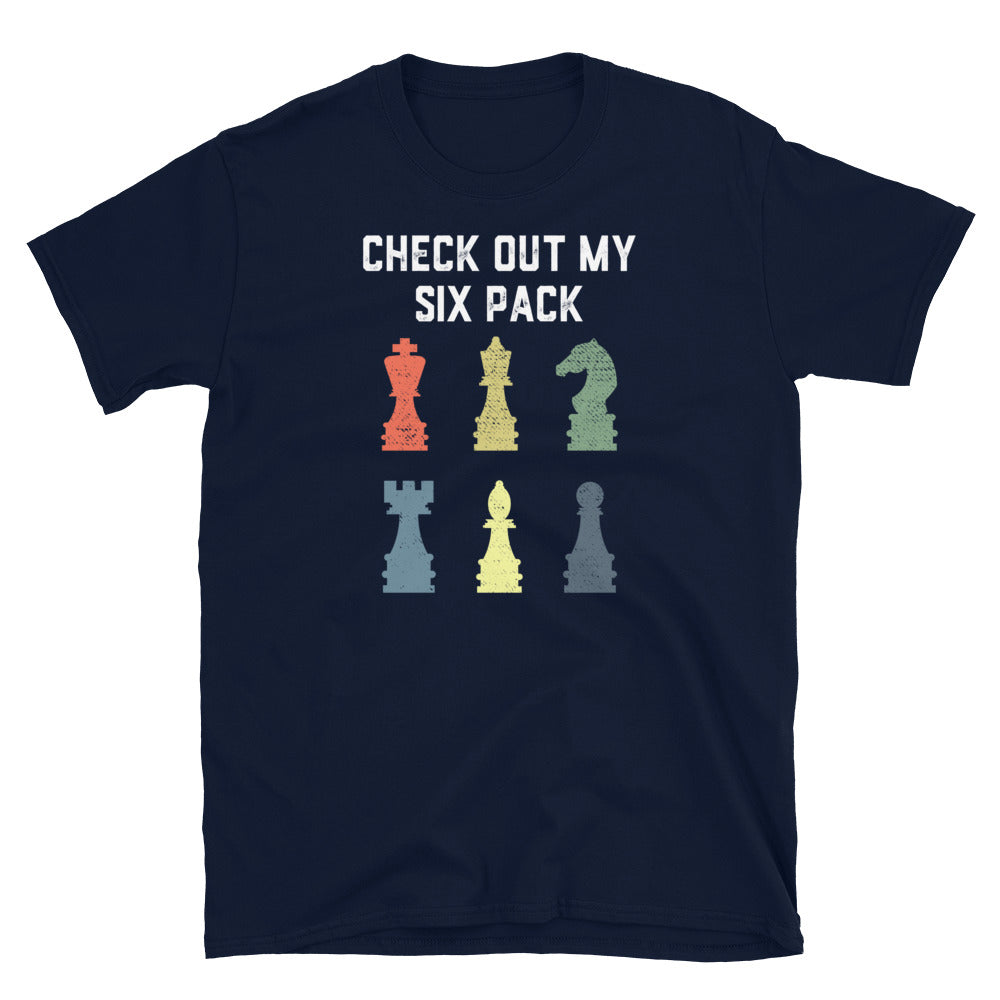 Funny Chess T-Shirt: 'Six Pack' Gift for Players - Cuccico Design
