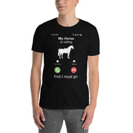 Funny "My Horse Is Calling" Horse T-Shirt Gift - Cuccico Design