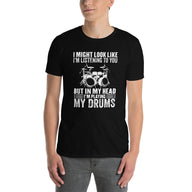 Funny Drummer T-Shirt - Drumming Gift for Musicians - Cuccico Design
