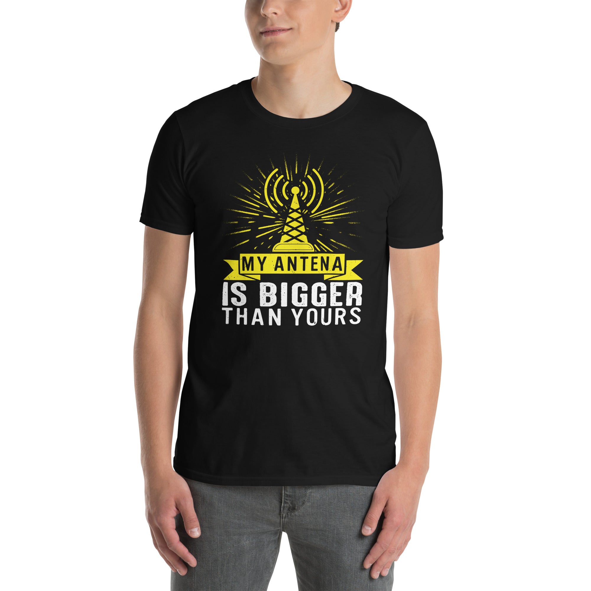 My Antenna Is Bigger Than Yours HAM Radio T-Shirt - Cuccico Design