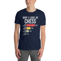 Funny Chess T-Shirt - Why I Lose At Chess Gift - Cuccico Design