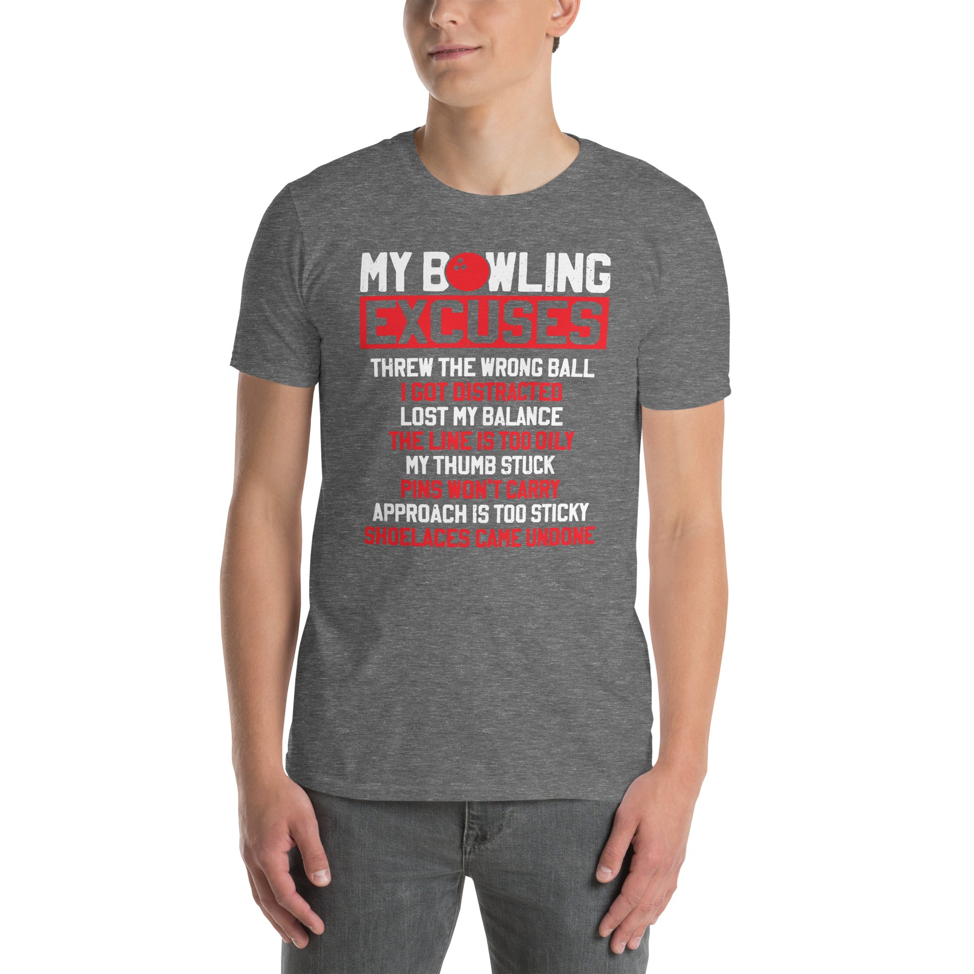 Funny Bowling T-Shirt | My Bowling Excuses Shirt | Unisex - Cuccico Design