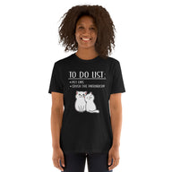 Feminist T-Shirt: To Do List Pet Cats Design | Girl Power - Cuccico Design
