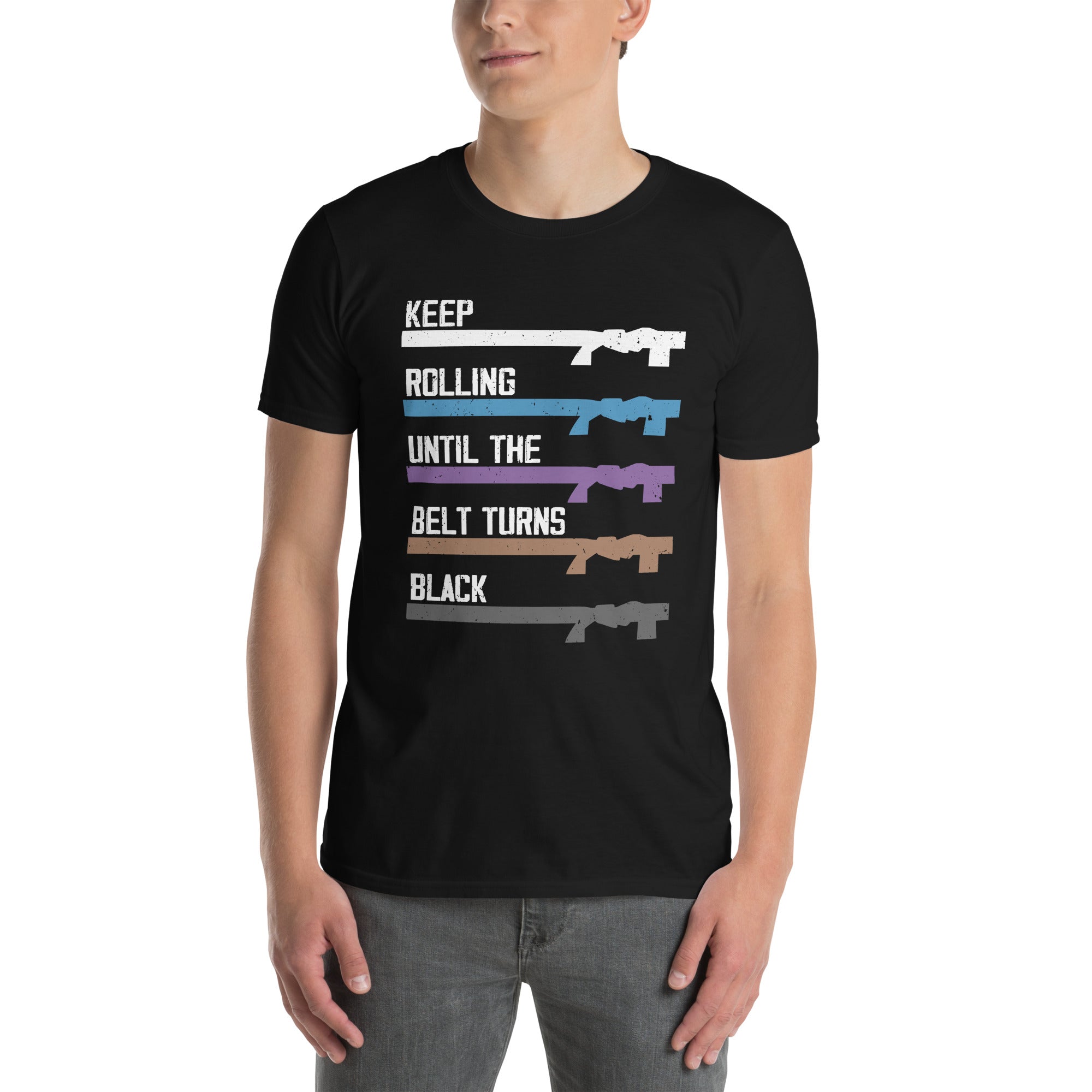 Keep Rolling Jiu Jitsu T-Shirt | BJJ & MMA Gift - Cuccico Design
