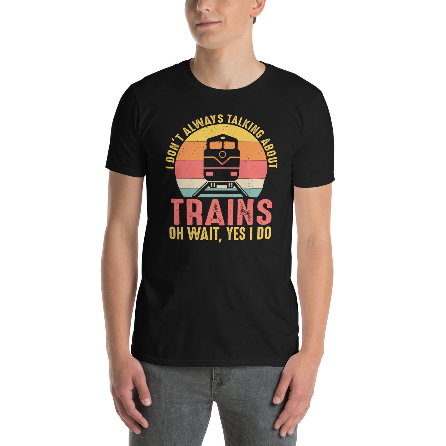 Funny Train T-Shirt Gift for Train Lovers & Engineers - Cuccico Design
