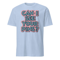 Can I See Your Pins Shirt in Light Blue by Cuccico – Pin Trading Shirt