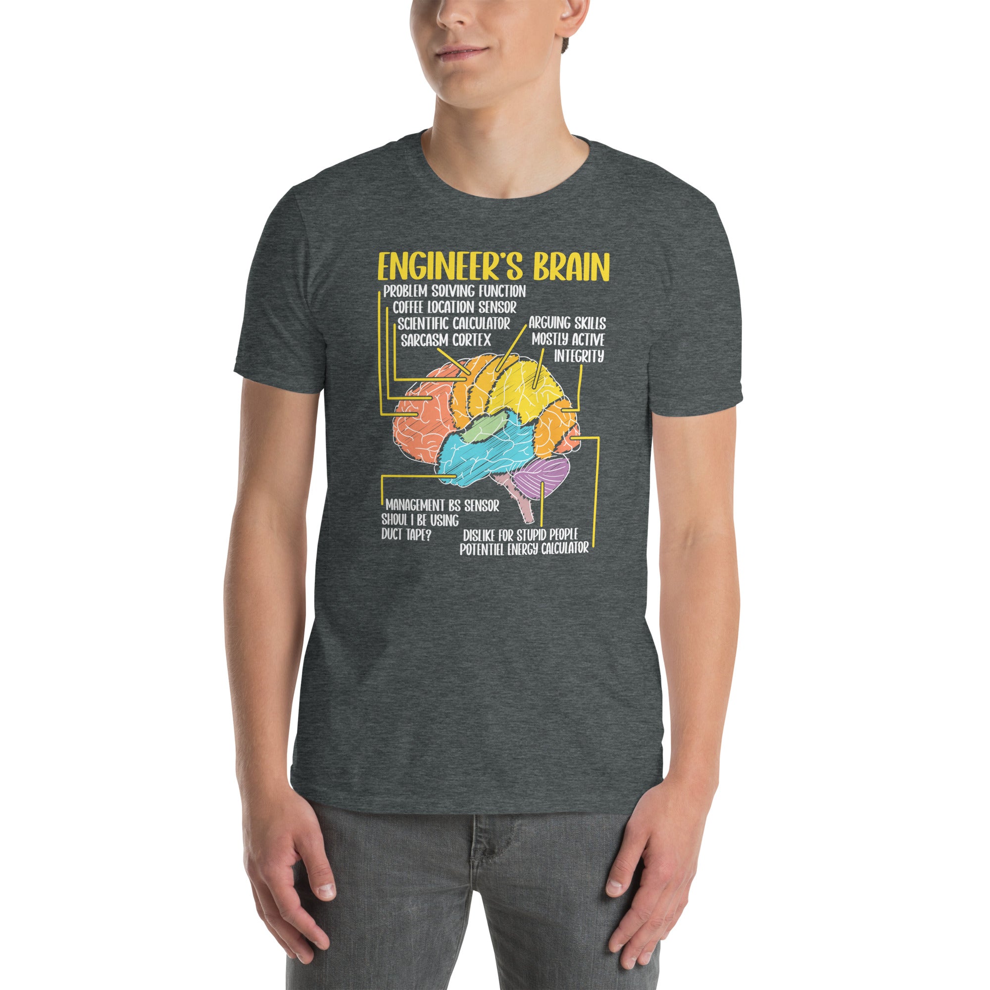 Funny Engineer T-Shirt | Engineering Brain Gift for Engineers - Cuccico Design