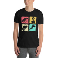 Reptile Lover T-Shirt | Retro Snake Lizard Chameleon Print - Cuccico Design