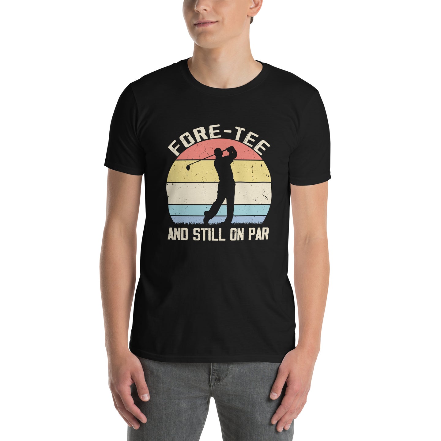 Funny 40th Birthday Golf T-Shirt - Retro 'Fore-Tee' Design - Cuccico Design