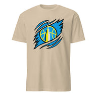Chicago Sky Logo T-Shirt in Sand by Cuccico
