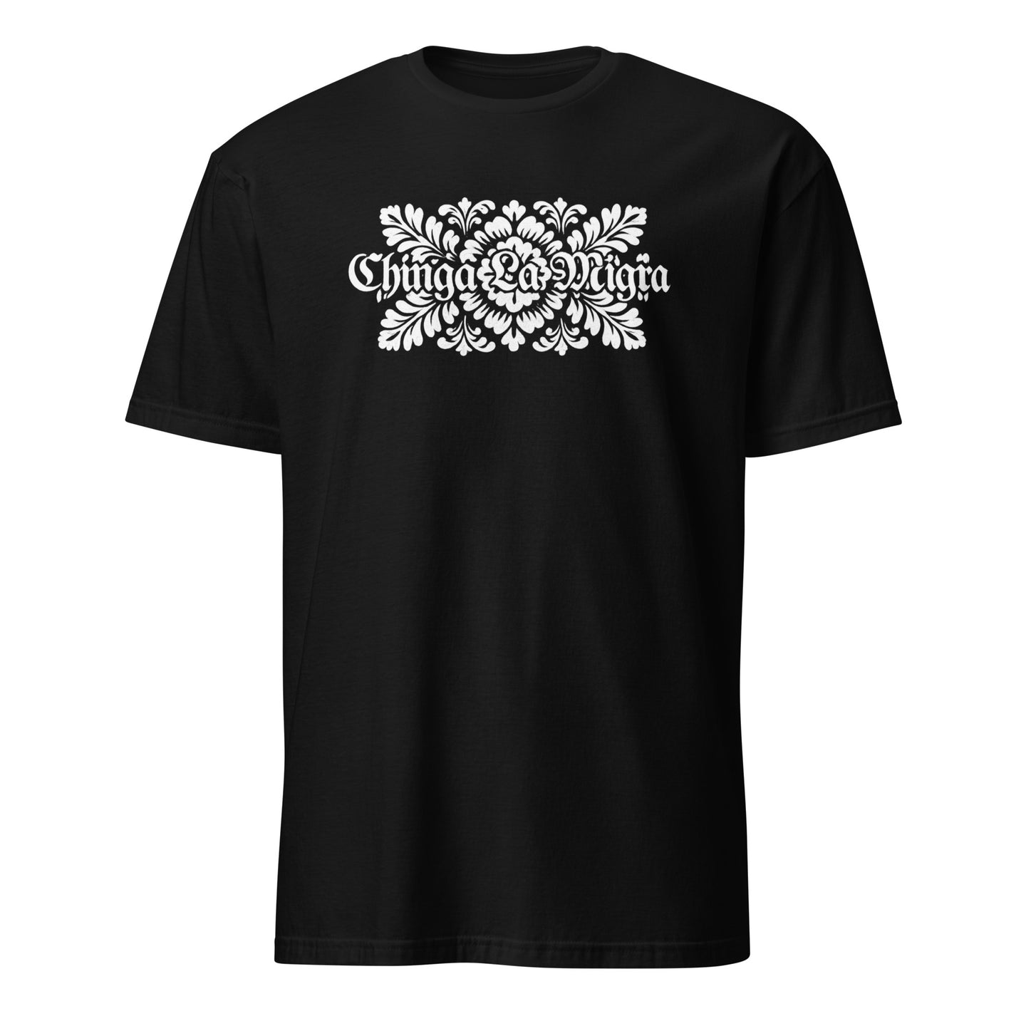 Cuccico Chinga La Migra T-Shirt in Black with Abolish ICE and Immigration Reform design