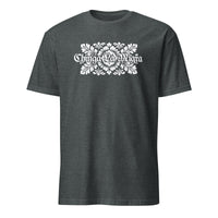 Cuccico Chinga La Migra T-Shirt in Dark Heather with bold Abolish ICE and Immigration Reform print