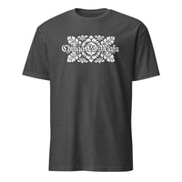 Cuccico Chinga La Migra T-Shirt in Dark Heather Grey promoting Abolish ICE and Immigration Reform movement