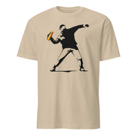 Cuccico Banksy-Inspired Anti-Trump Resistance Activist T-Shirt in Sand