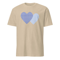 Cuccico Gingham Check T-shirt in Sand color for August 2025 Fashion