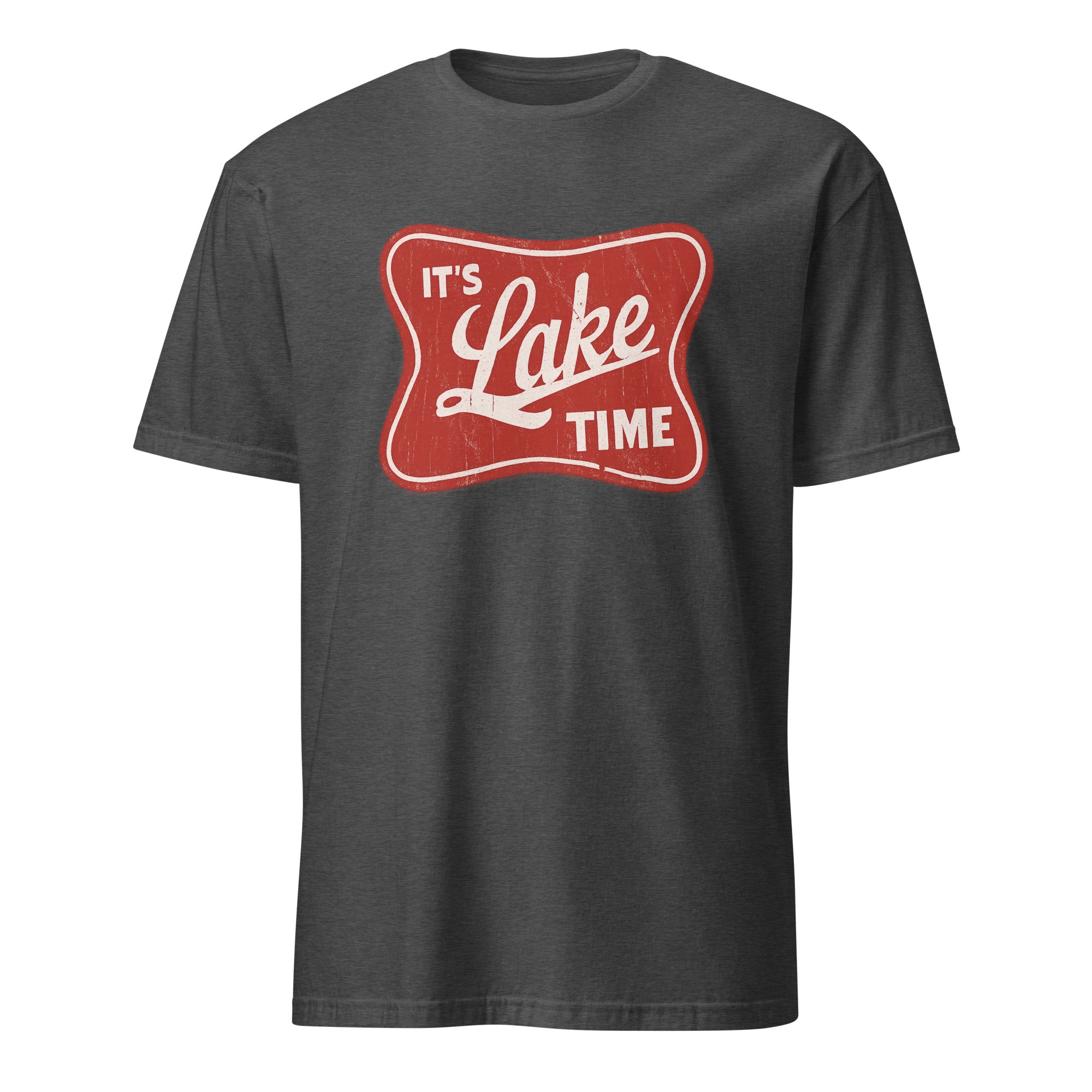 Cuccico Lake Life shirt in Dark Heather Grey – Comfortable Lake Time shirt