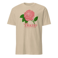 Cuccico Rose Bueno Shirt in sand color featuring rose flower design