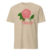 Cuccico Rose Bueno Shirt in sand color featuring rose flower design