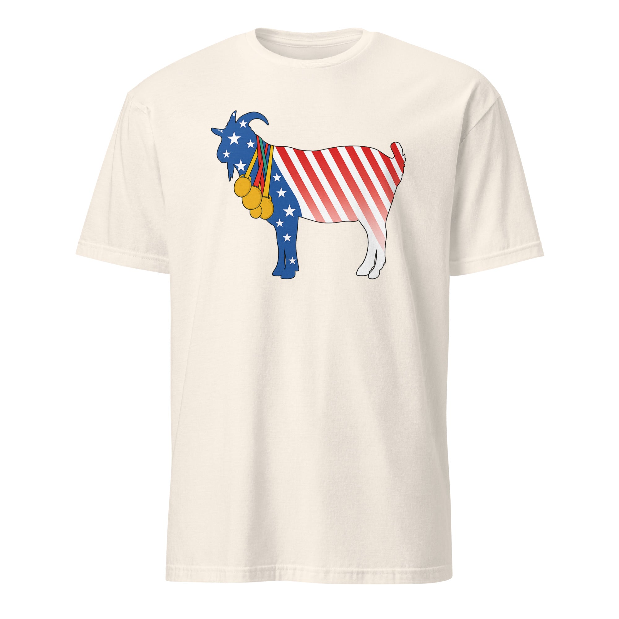 Cuccico Team USA Gold Medal T-Shirt in natural beige tone