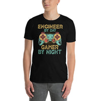 Engineer By Day Gamer By Night T-Shirt | Funny Gaming Tee - Cuccico Design