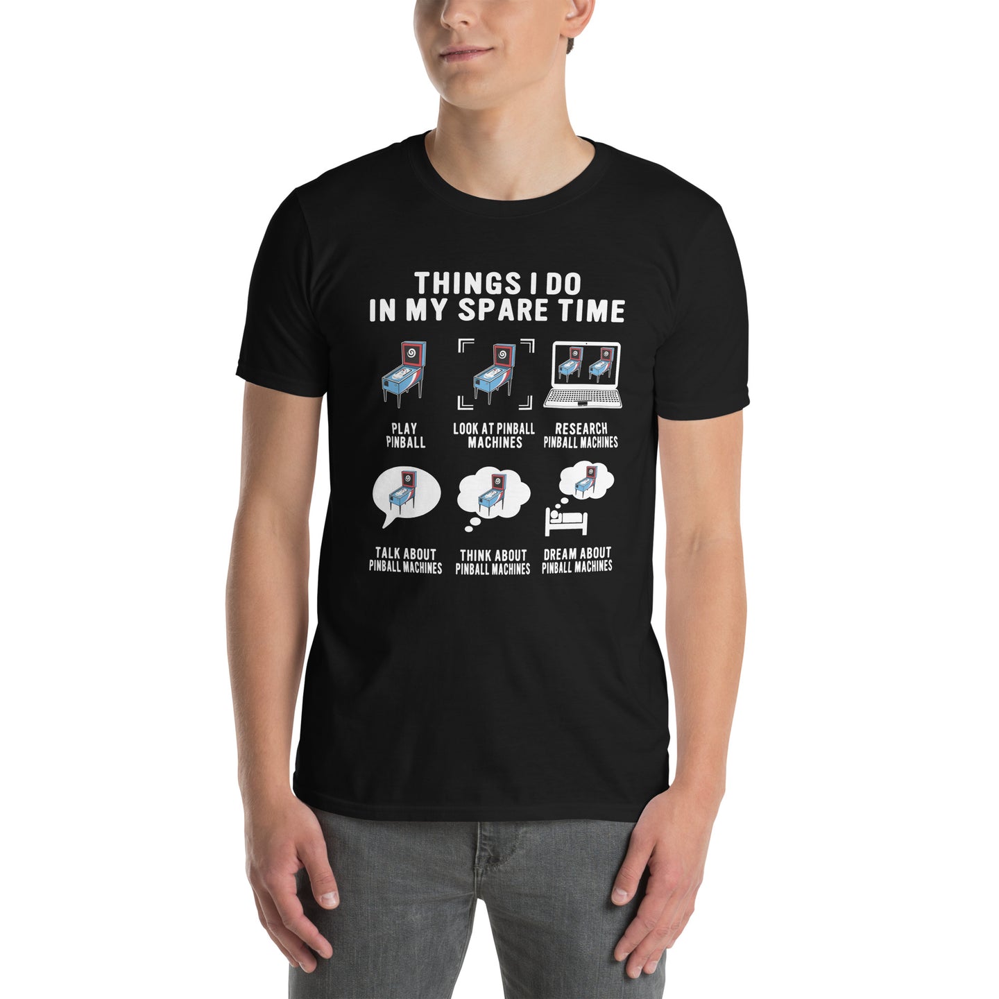 Things I Do In My Spare Time Pinball T-Shirt - Cuccico Design