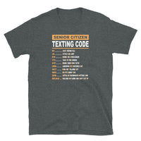 Funny Senior Texting Code T-Shirt | Grandpa & Grandma Gift - Cuccico Design