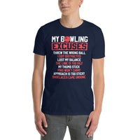 Funny Bowling T-Shirt | My Bowling Excuses Shirt | Unisex - Cuccico Design