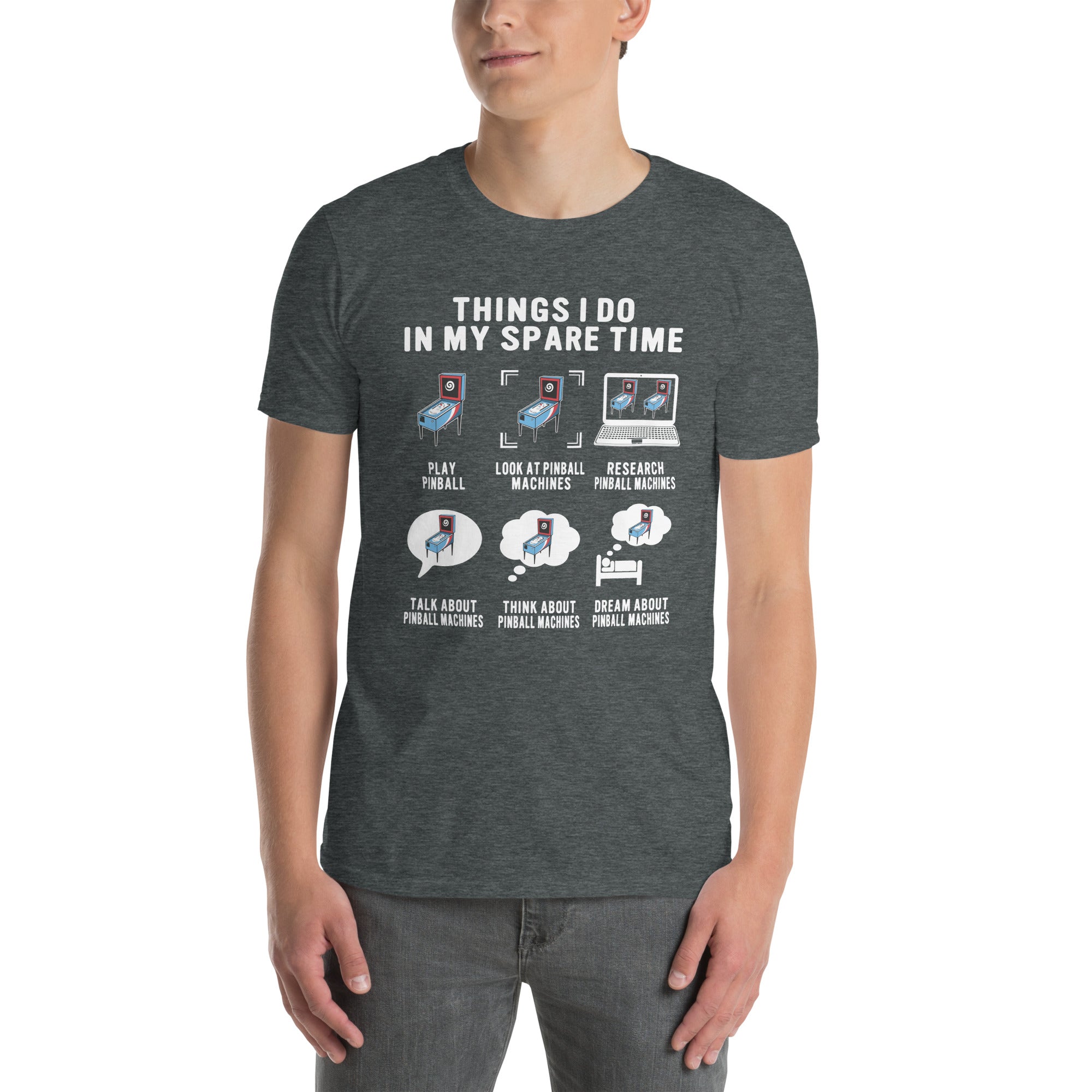 Things I Do In My Spare Time Pinball T-Shirt - Cuccico Design