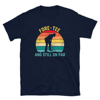 Funny 40th Birthday Golf Shirt | 'Fore-Tee' Golf Gift Tee - Cuccico Design