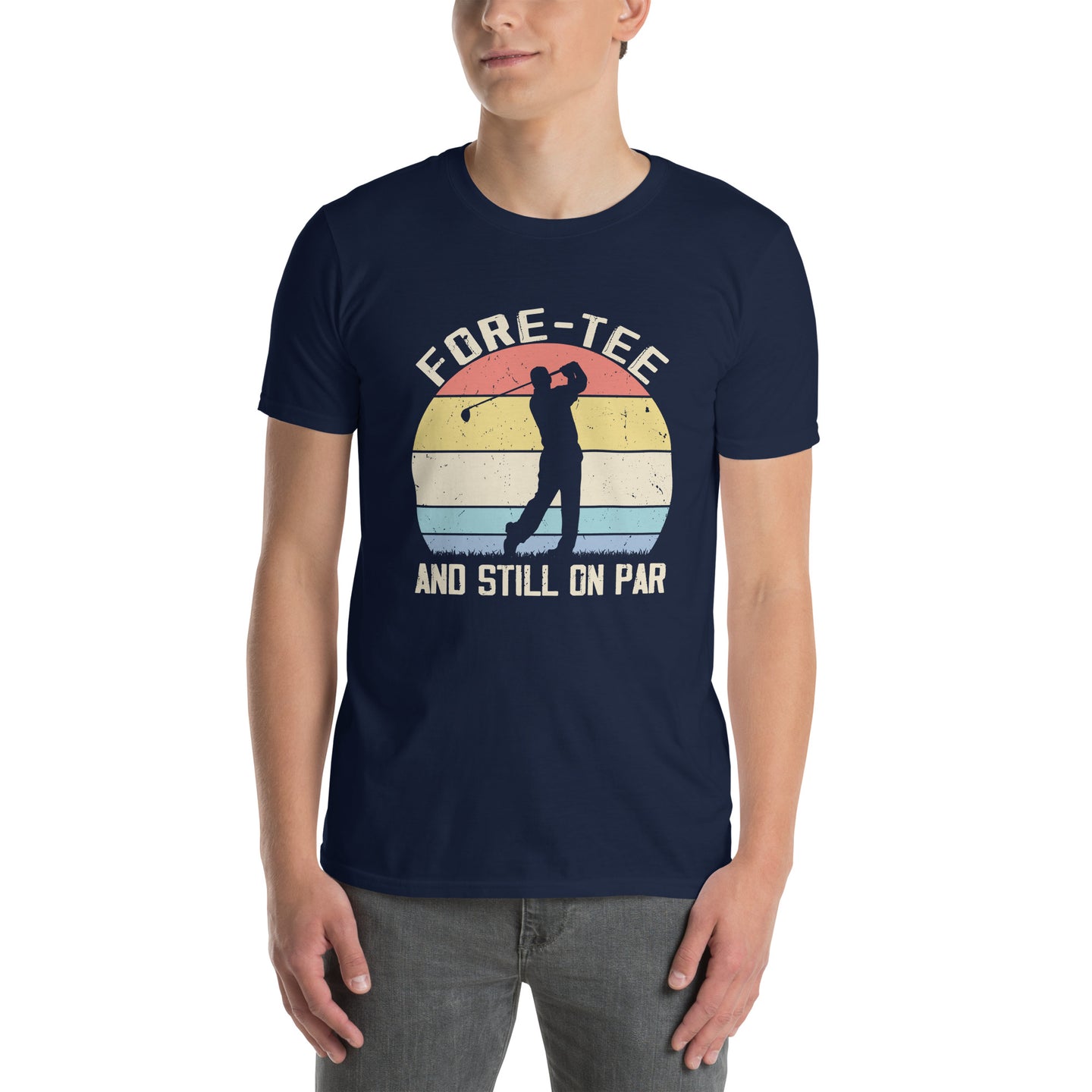 Funny 40th Birthday Golf T-Shirt - Retro 'Fore-Tee' Design - Cuccico Design