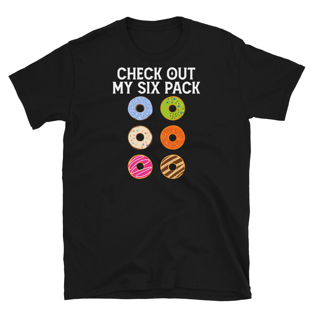 Funny Gym T-Shirt | "Six Pack" Donut Graphic Tee Unisex - Cuccico Design