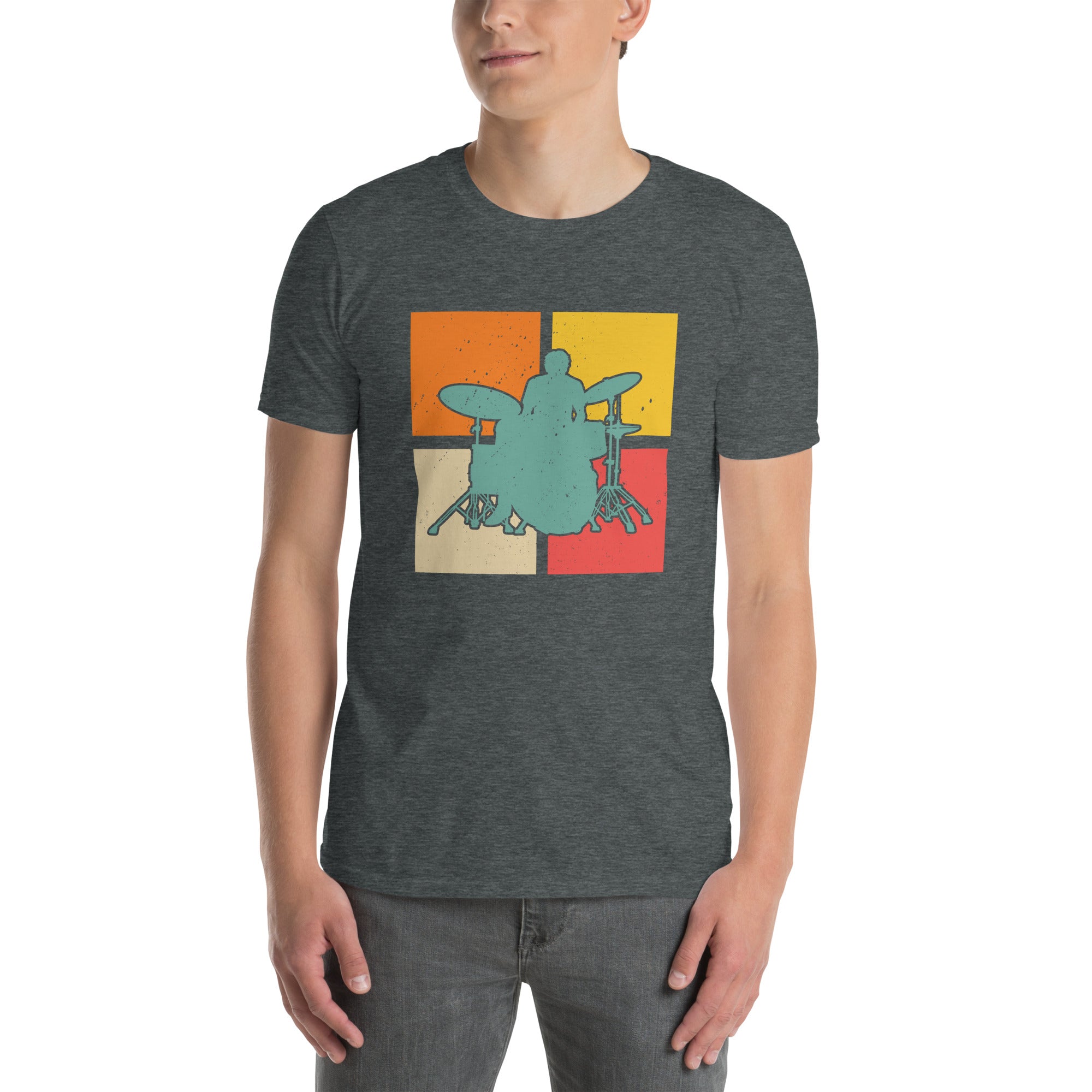 Vintage Drummer T-Shirt - Retro Drumming Shirt Gift - Cuccico Design