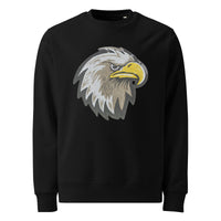 Cuccico Eagle Sequin Patch Sweatshirt in Black with Game Day Mascot Patch