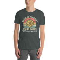 Weekend Forecast Board Games Shirt | Gamer Gift Tee - Cuccico Design