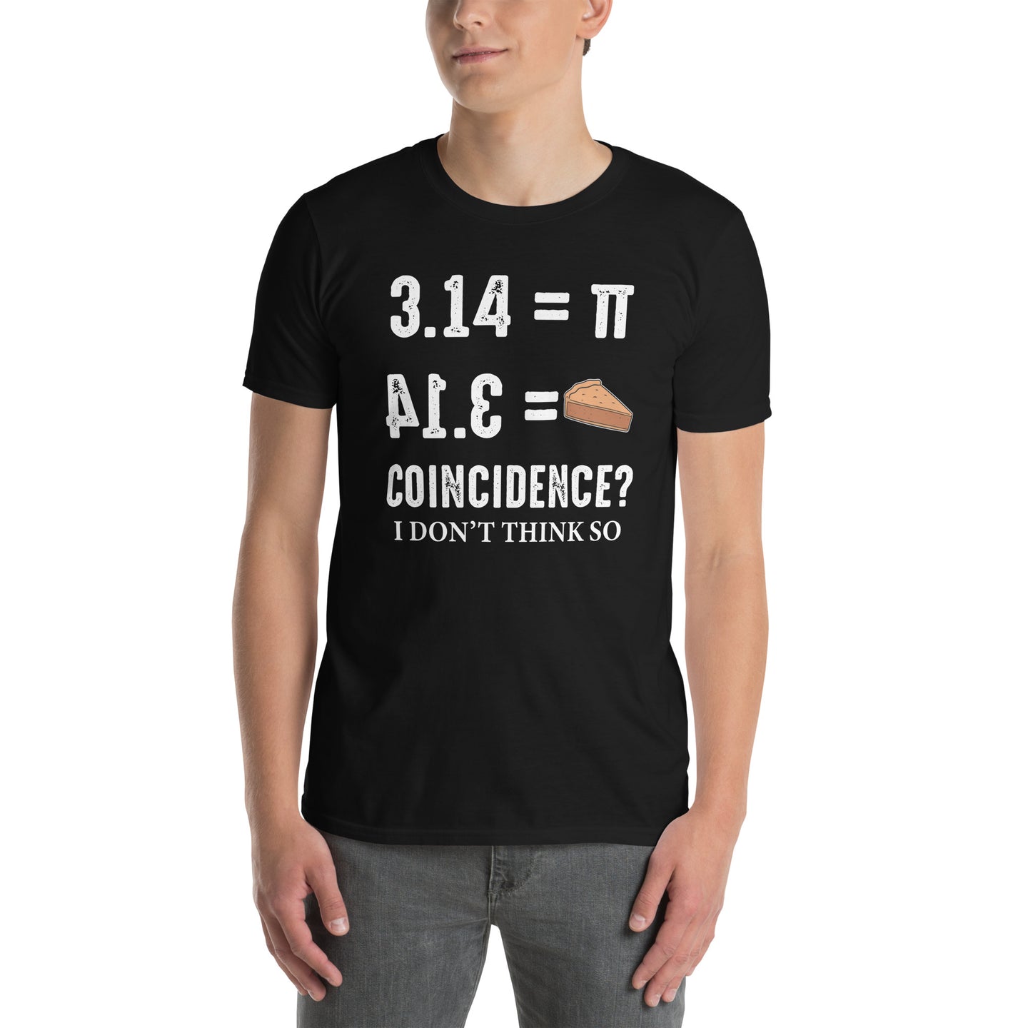 Funny Math T-Shirt: Pi Pie Coincidence 3.14 Tee - Cuccico Design