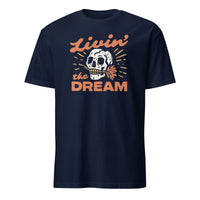 Everything is Fine Skeleton Festival Shirt in Navy by Cuccico