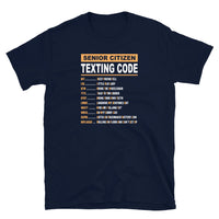 Funny Senior Texting Code T-Shirt | Grandpa & Grandma Gift - Cuccico Design