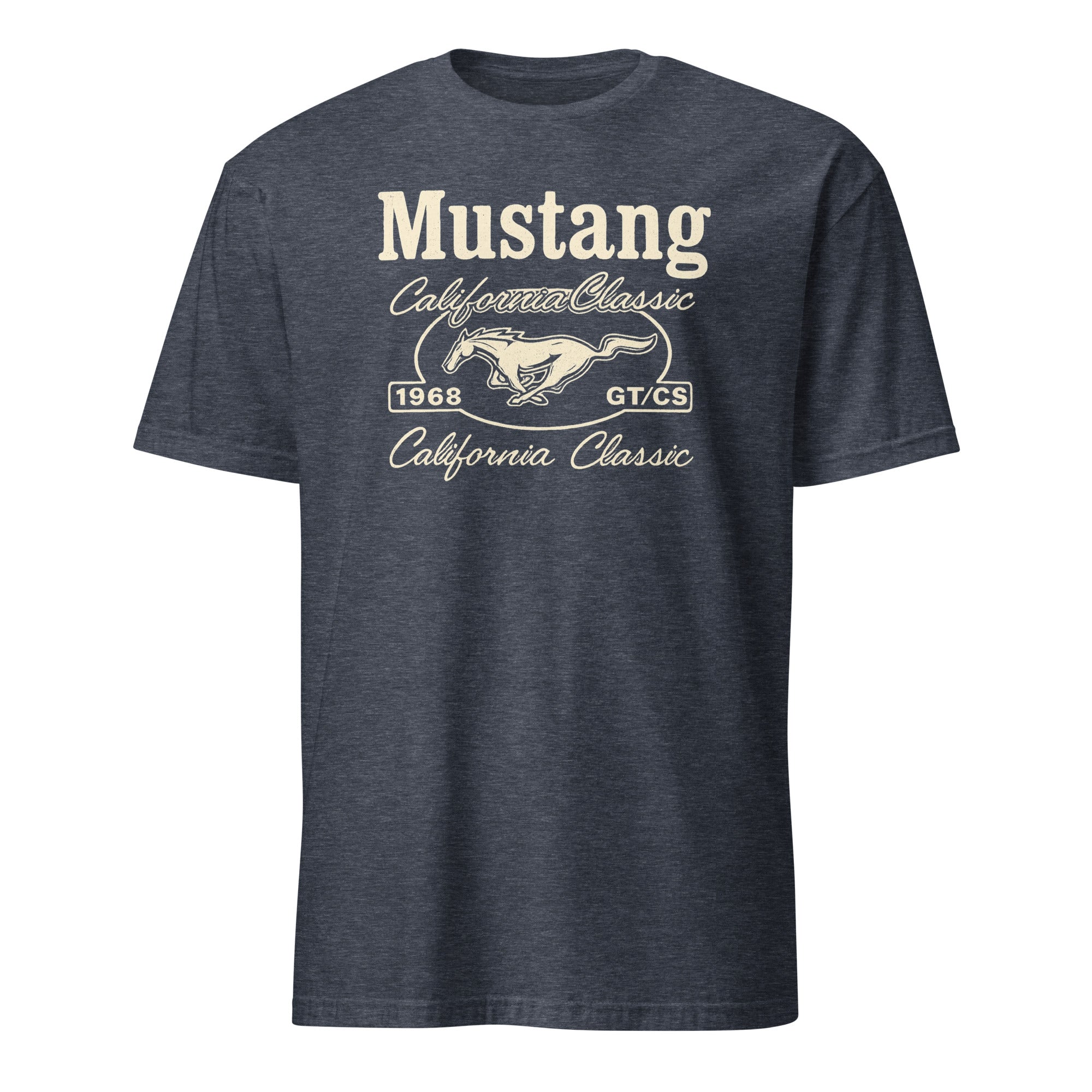 Ford Mustang California Special T-Shirt in Heather Navy by Cuccic